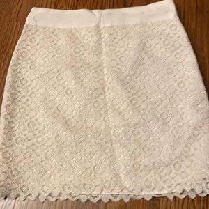Brand new lace off white skirt
